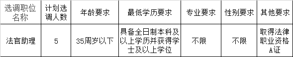 衡阳市中级人民法院选调职位表.png